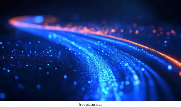 Abstract Digital Light Trails