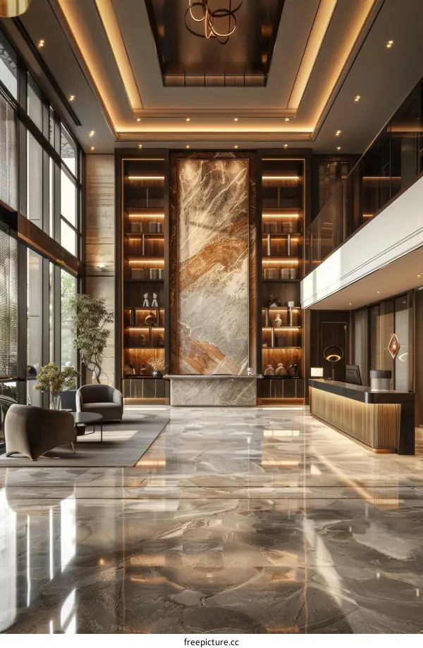 Luxury Modern Hotel Lobby Interior Design