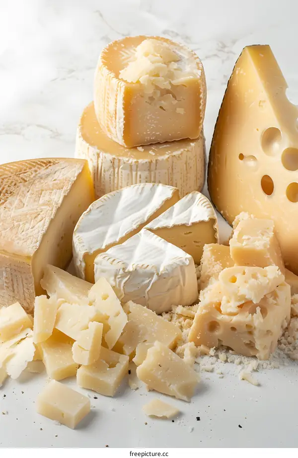 Assortment of Different Types of Cheese