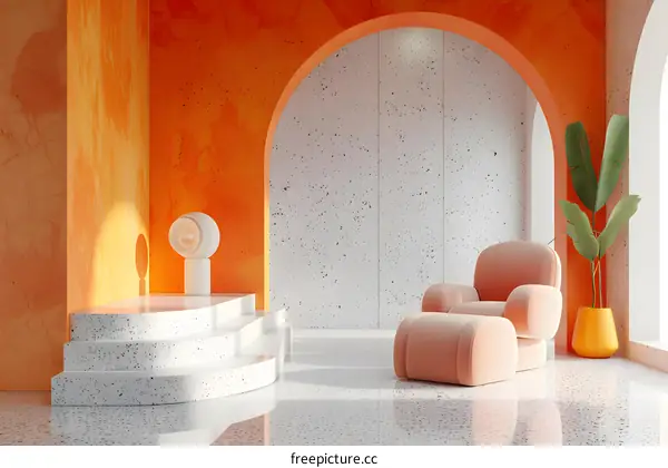 Orange Arch Room