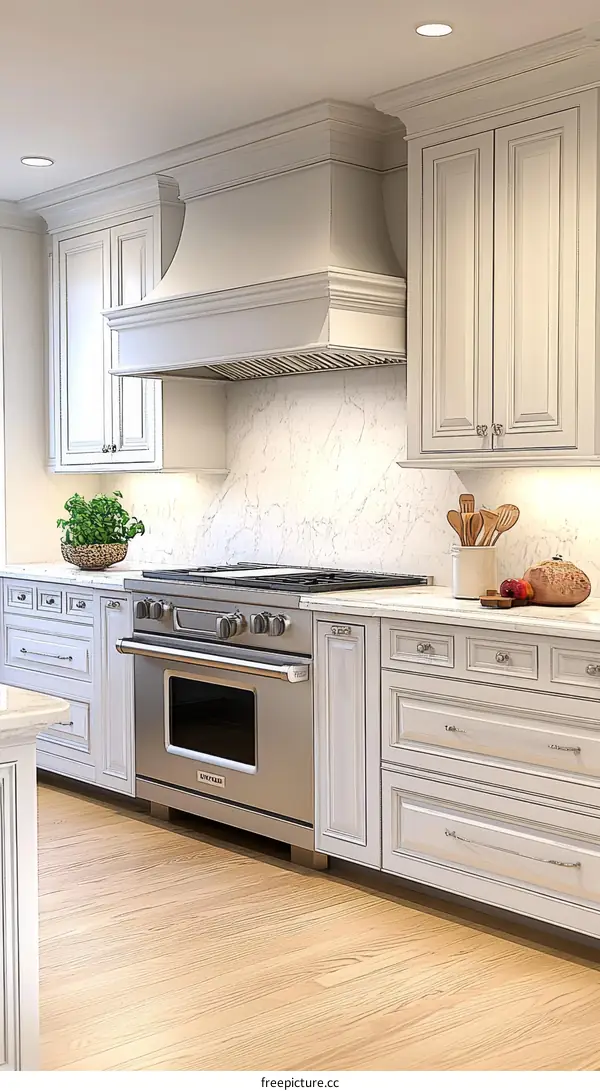 Elegant Kitchen Design with Classic Range Hood