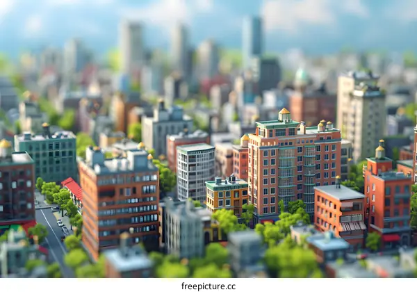 City in a Miniature Landscape