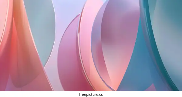 Abstract Pastel Shapes Background