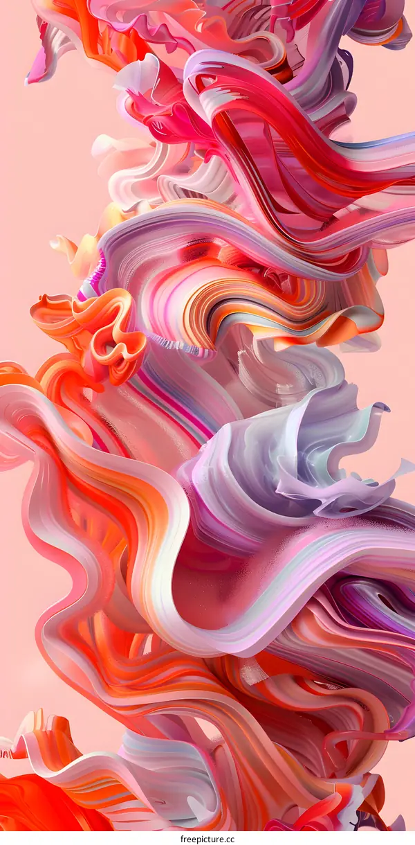 Abstract Colorful Swirling Background