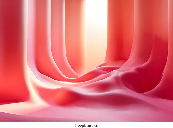 Abstract Pink Waves Background