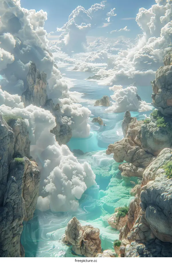 A Phantasmic Cloud-Kissed Landscape