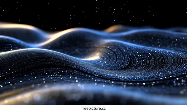 Abstract Digital Waves of Light