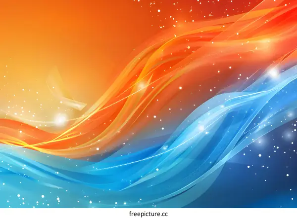 Orange and blue abstract background