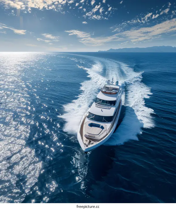 Luxury Yacht Cruises the Mediterranean Sea