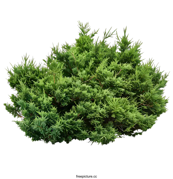 [Transparent Background PNG]Green Bush Isolated on White Background
