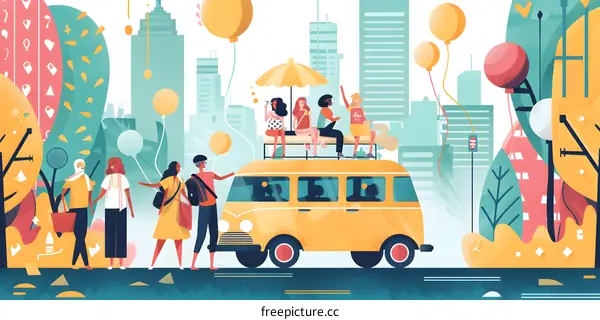 Women Friends Enjoying a Day Trip in the City