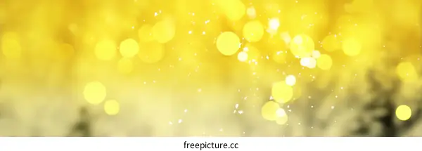 Abstract Bokeh Background of Golden Light