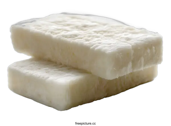 [Transparent Background PNG]Two blocks of white tofu