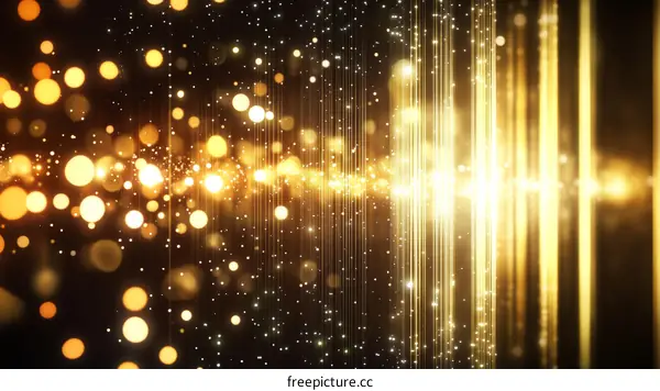 Golden Light Abstract Background Design