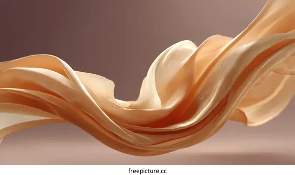 Elegant Flowing Peachy Fabric Texture