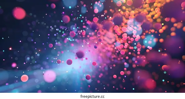 Abstract Colorful Bokeh Background With Blurred Lights
