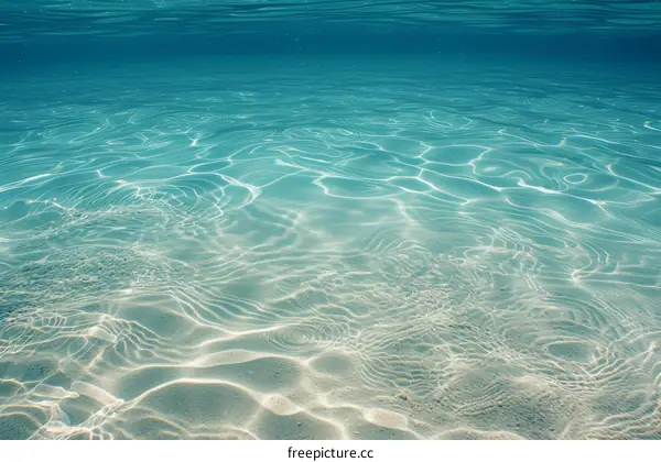 Underwater Ocean Sunlight Background