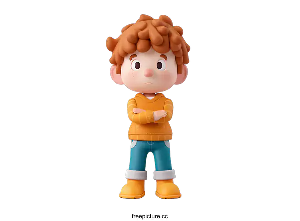 [Transparent Background PNG]3d cartoon character boy