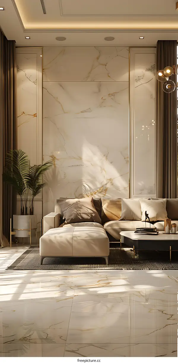 Modern minimalist living room design