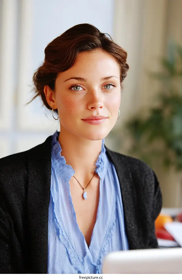 Confident Caucasian Woman Portrait