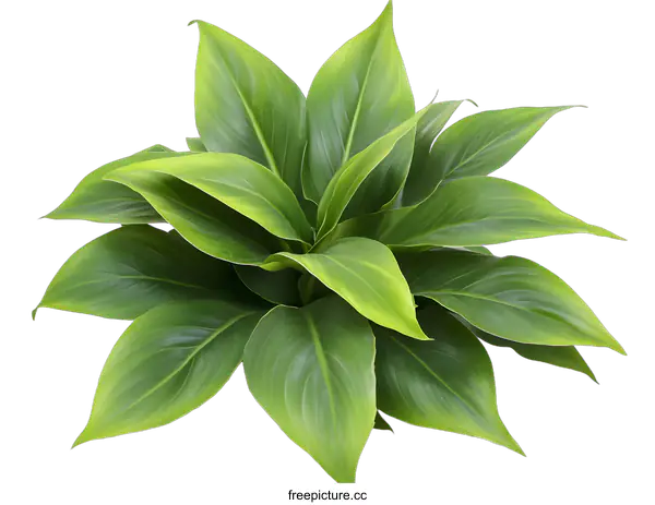 [Transparent Background PNG]Green Leaves Isolated on White Background