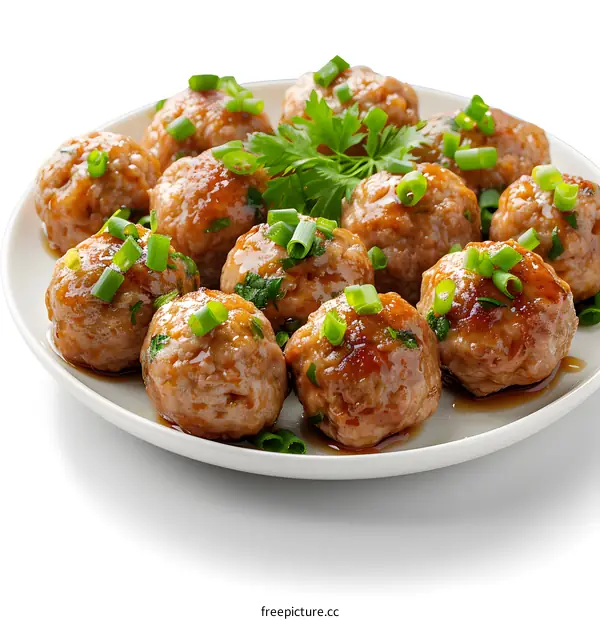 meatballs with parsley