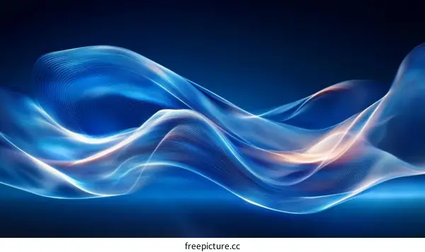 Abstract Flowing Waves Background Design
