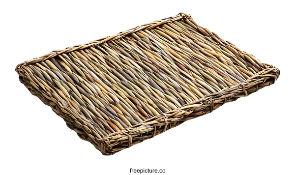 [Transparent Background PNG]Handcrafted Woven Rectangular Placemat