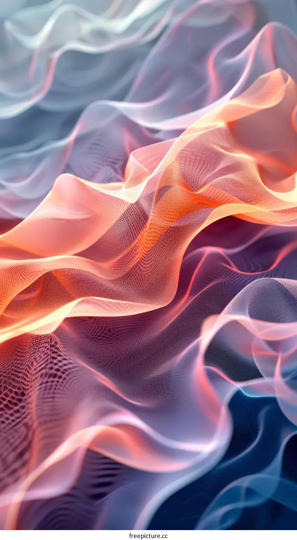 Colorful abstract background with flowing shapes
