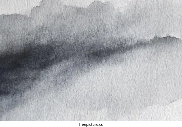 Abstract Watercolor Painting in Shades of Gray
