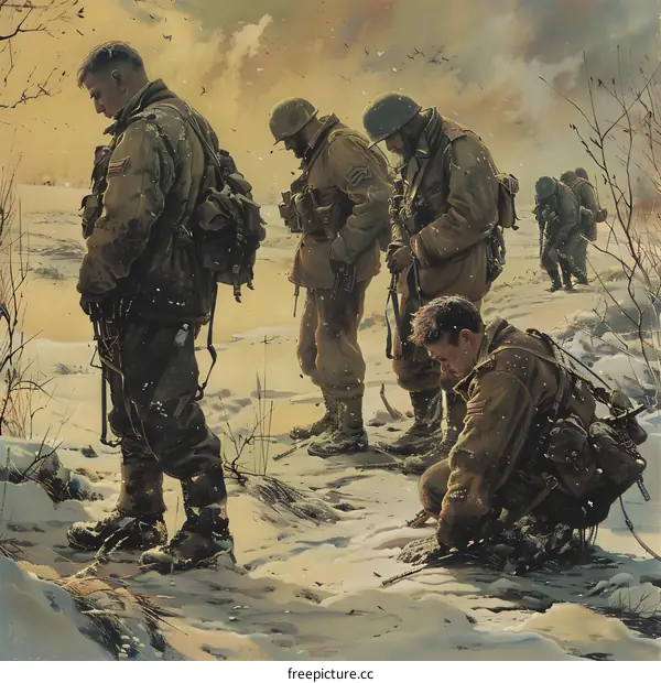 World War II, Battle of the Bulge, Bastogne, Belgium, 1944