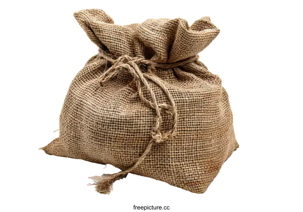 [Transparent Background PNG]Burlap Sack Isolated on White Background