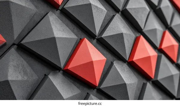 Abstract Geometric Pattern Wall Design