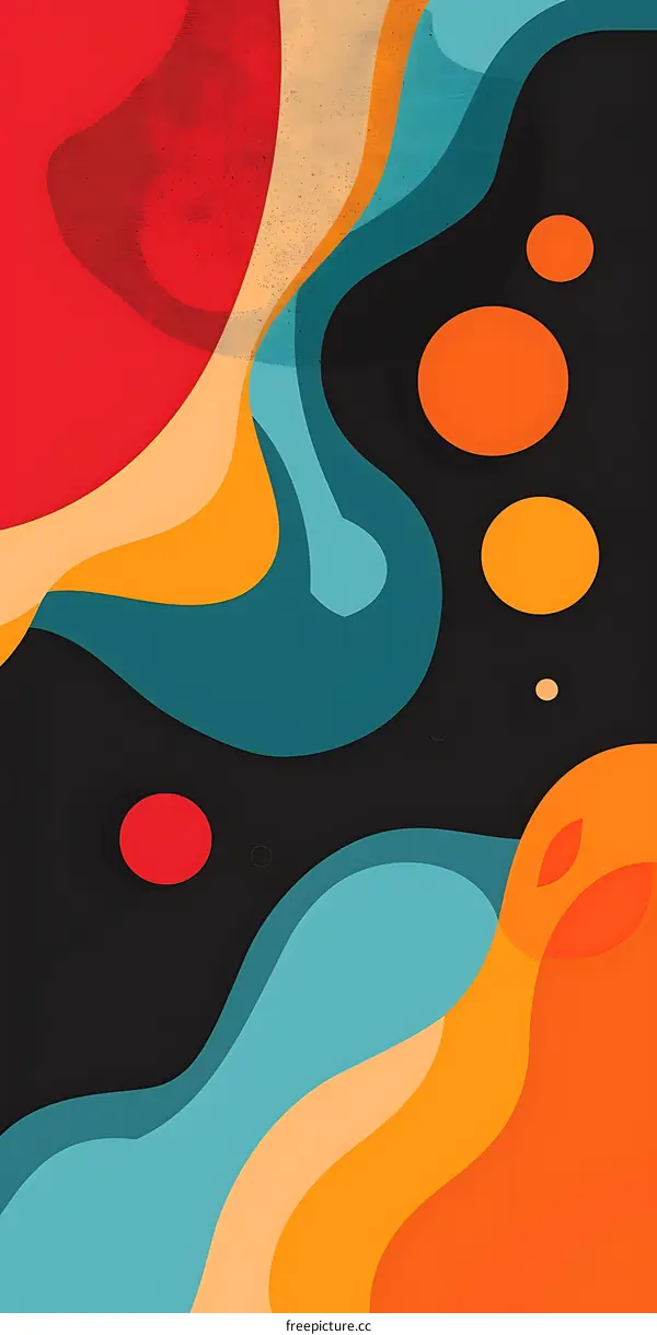 Abstract Colorful Shapes Background Design