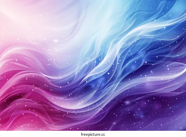 Abstract Color Waves with Sparkle