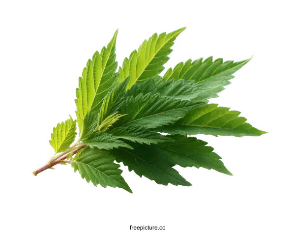 [Transparent Background PNG]Fresh Green Leaves Close-up