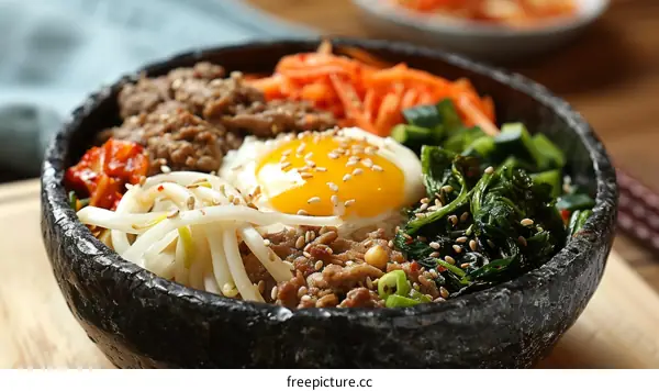 Korean Bibimbap: A Colorful and Delicious Bowl of Rice