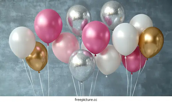 Colorful Party Balloons Decoration