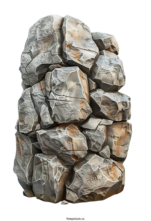 [Transparent Background PNG]Large Rock Formation on transparent background