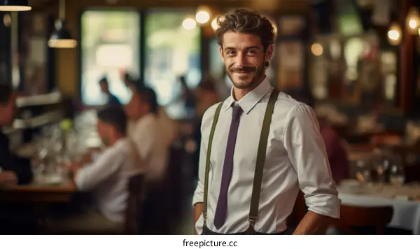 waiter in a restaurant