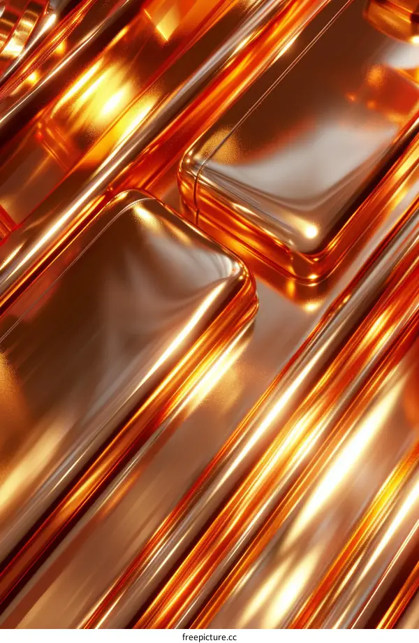 Abstract Copper Geometric Background Design