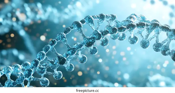 3D DNA Structure Illustration