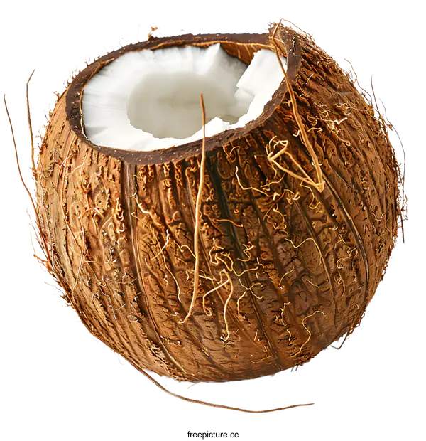 [Transparent Background PNG]A coconut on a white background