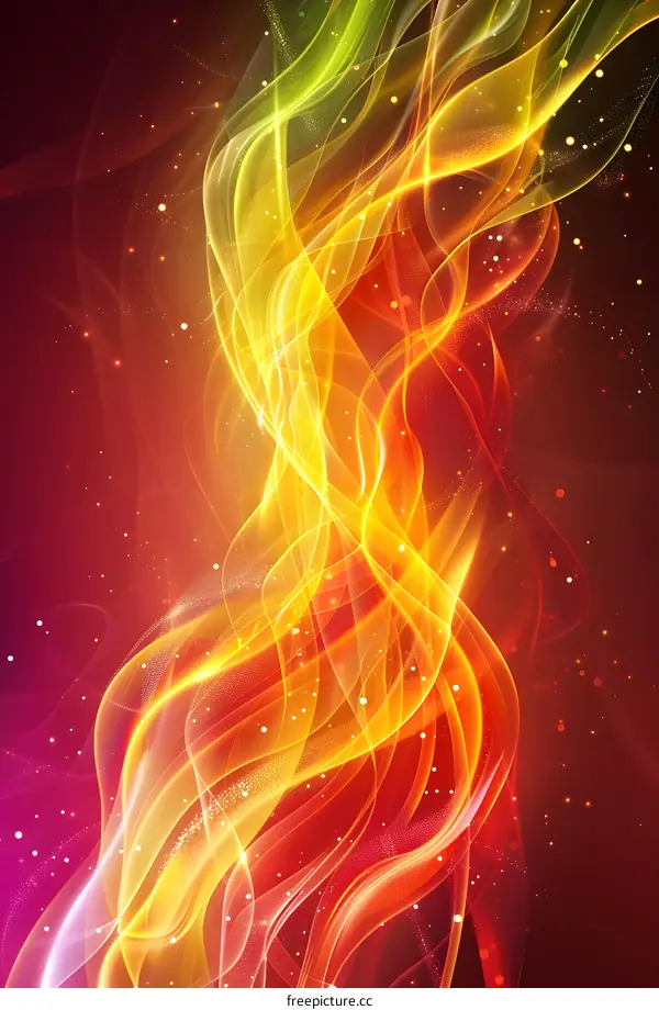 Abstract Swirling Light Trails Background