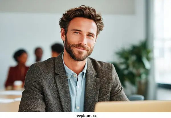 Business Professional Portrait in Modern Office Setting