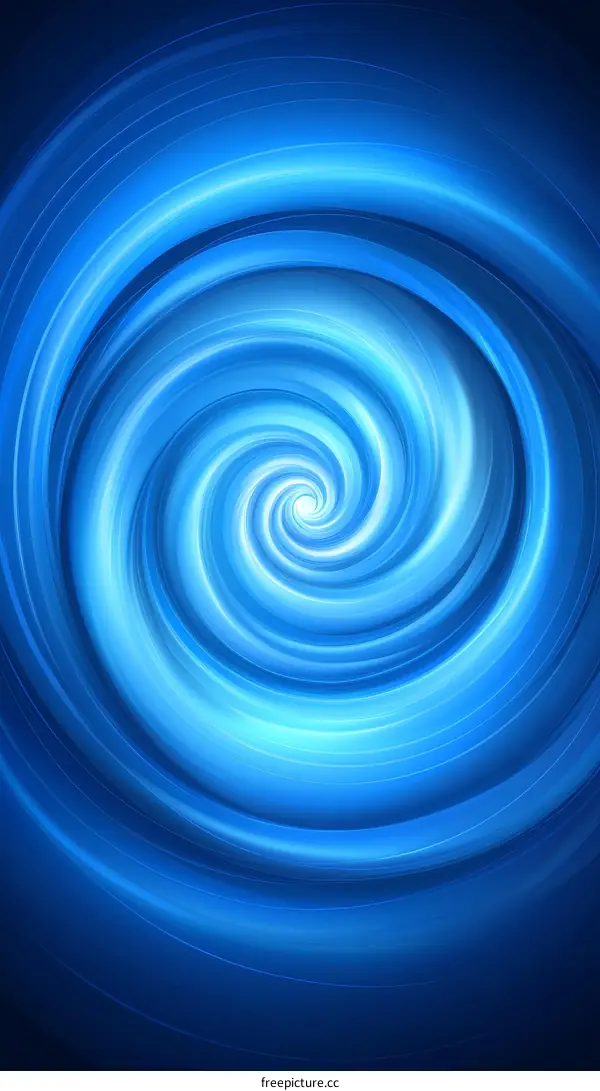 Abstract Blue Spiral Background Design