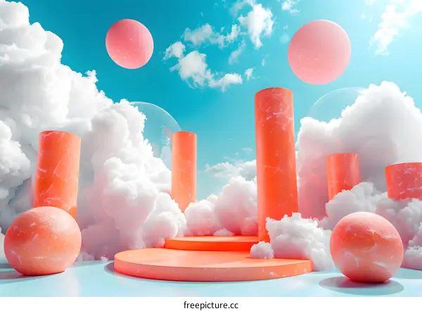 Geometric Shapes on Clouds