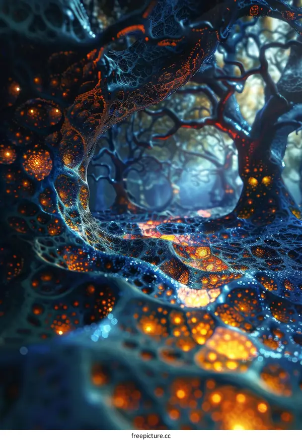 Mystical Glowing Forest