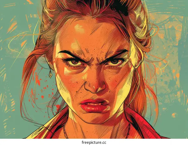 Portrait of a determined young woman