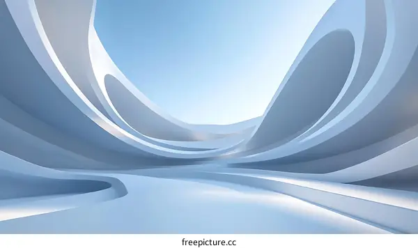 Abstract Architectural Interior Design Illustration